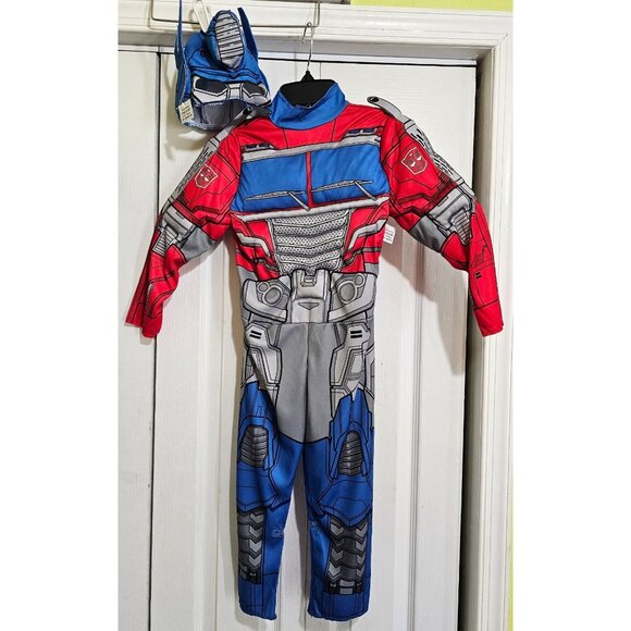 Transformers Optimus Prime Toddler Muscle Costume 3T-4T Soft Mask Halloween Boys - Picture 1 of 8